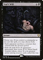 Szat's Will (CMR-152) - Commander Legends Foil