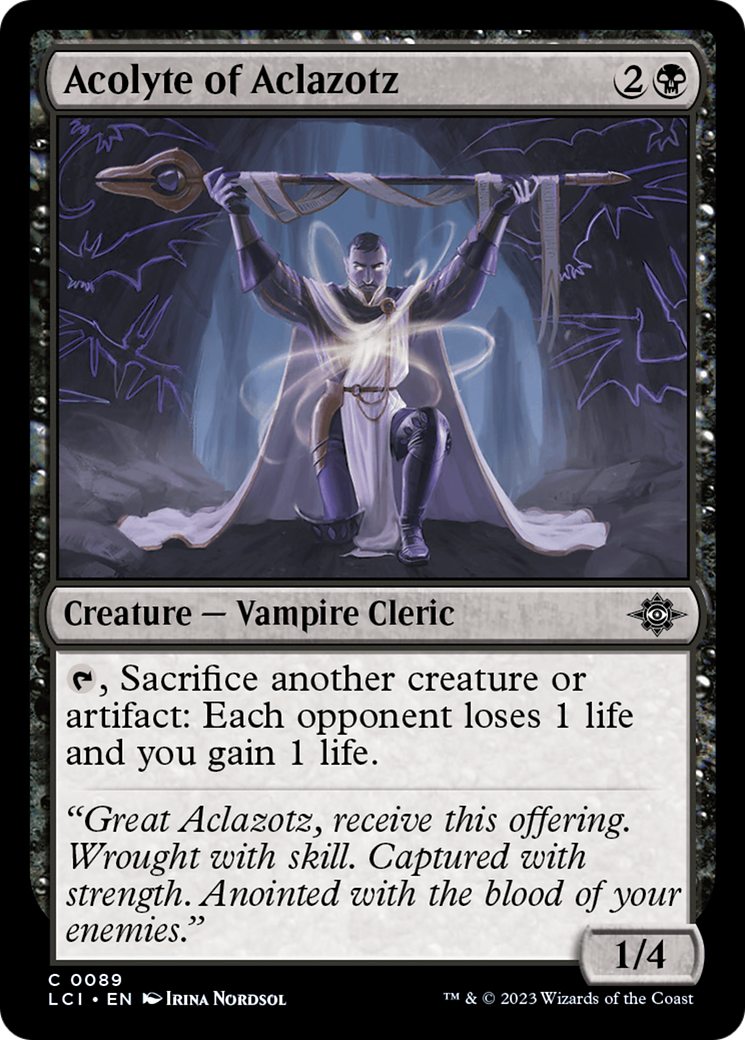 Acolyte of Aclazotz (LCI-089) - The Lost Caverns of Ixalan