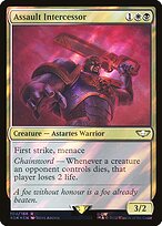 Assault Intercessor (Surge Foil) (40K-104) - Warhammer 40,000 Commander Foil