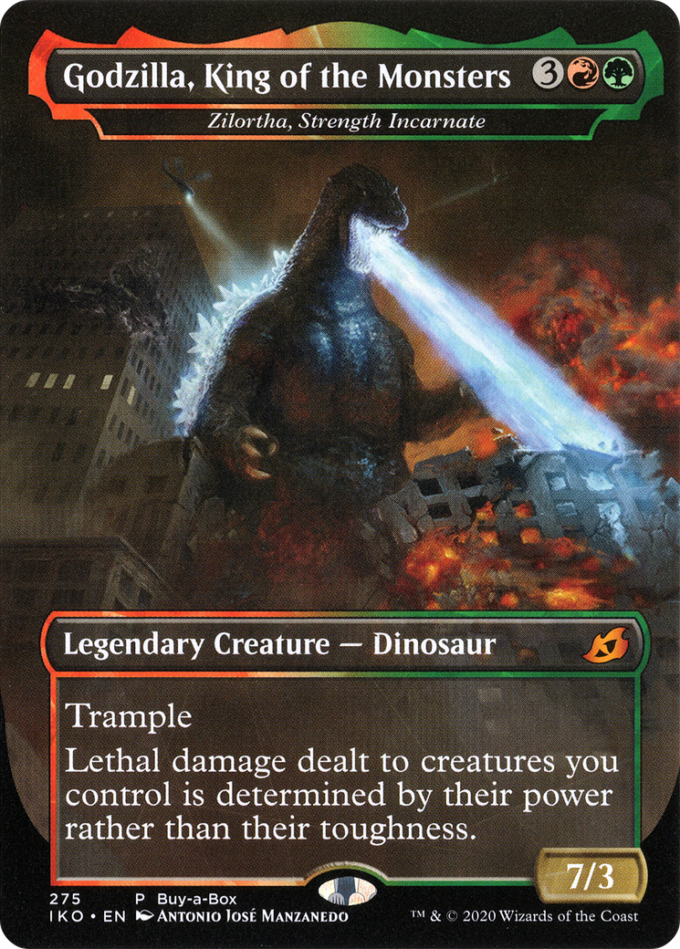 Godzilla, King of the Monsters - Zilortha, Strength Incarnate (BABP-275) - Ikoria: Lair of Behemoths / Godzilla, King of the Monsters (Borderless)