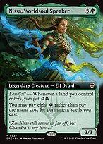 Nissa, Worldsoul Speaker (Extended Art) (DRC-029) - Commander: Aetherdrift: (Extended Art)