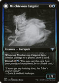 Mischievous Catgeist (DBL-336) - Innistrad: Double Feature: (Double Faced Transform) Foil