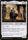 Syr Alin, the Lion's Claw (LIST-ELD-32) - The List