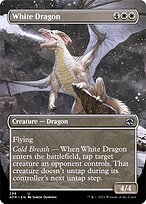 White Dragon (Borderless) (AFR-288) - Adventures in the Forgotten Realms (Borderless) Foil