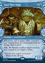 Dour Port-Mage (Showcase) (BLB-303) - Bloomburrow: (Showcase) (Borderless)