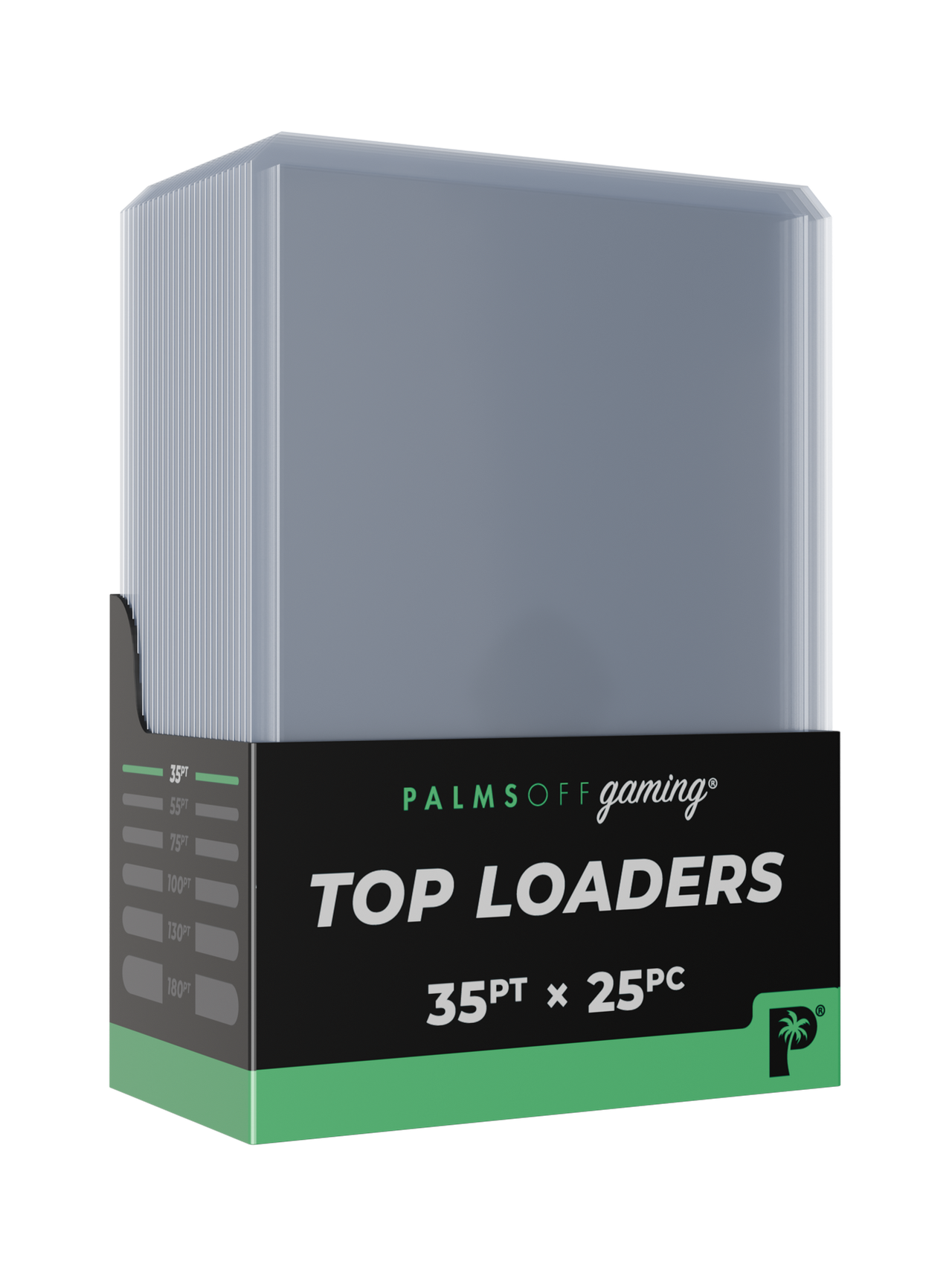 Palms off 35pt Top Loaders - 25pc
