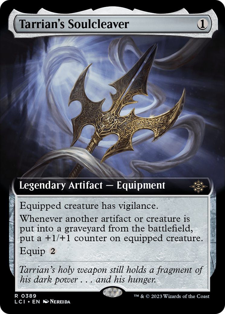 Tarrian's Soulcleaver (Extended Art) (LCI-389) - The Lost Caverns of Ixalan: (Extended Art) Foil