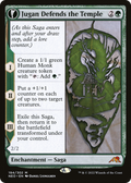 Jugan Defends the Temple (NEO-194) - Kamigawa: Neon Dynasty: (fandfc, enchantment)