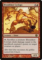 Bloodshot Cyclops (8ED-179★) - 8th Edition Foil