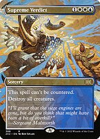 Supreme Verdict (Borderless) (2X2-388) - Double Masters 2022 Foil