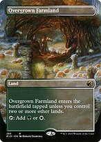 Overgrown Farmland (Borderless) (MID-283) - Innistrad: Midnight Hunt (Borderless)