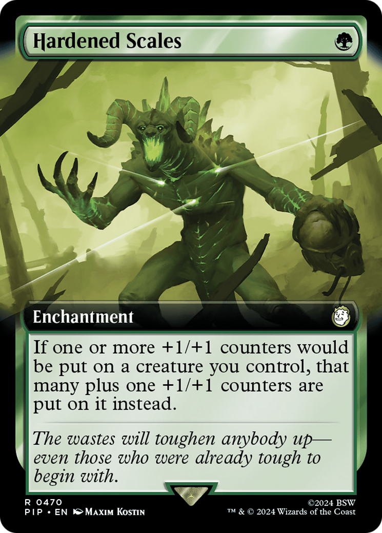 Hardened Scales (Extended Art) (PIP-470) - Fallout: (Extended Art) Foil