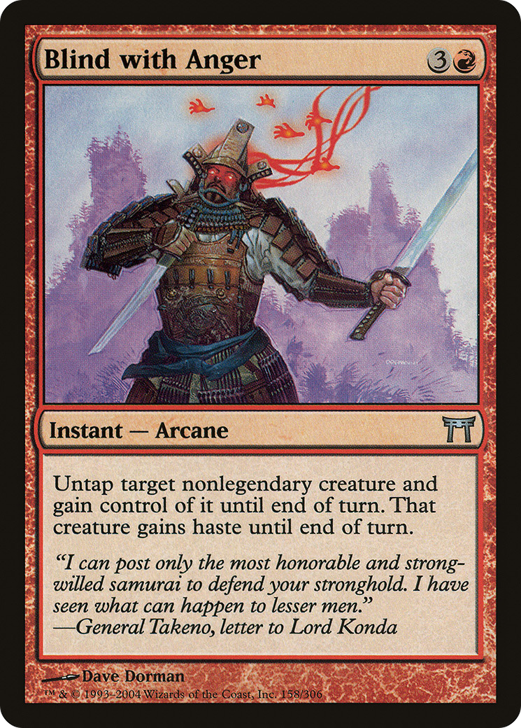 Blind with Anger (CHK-158) - Champions of Kamigawa