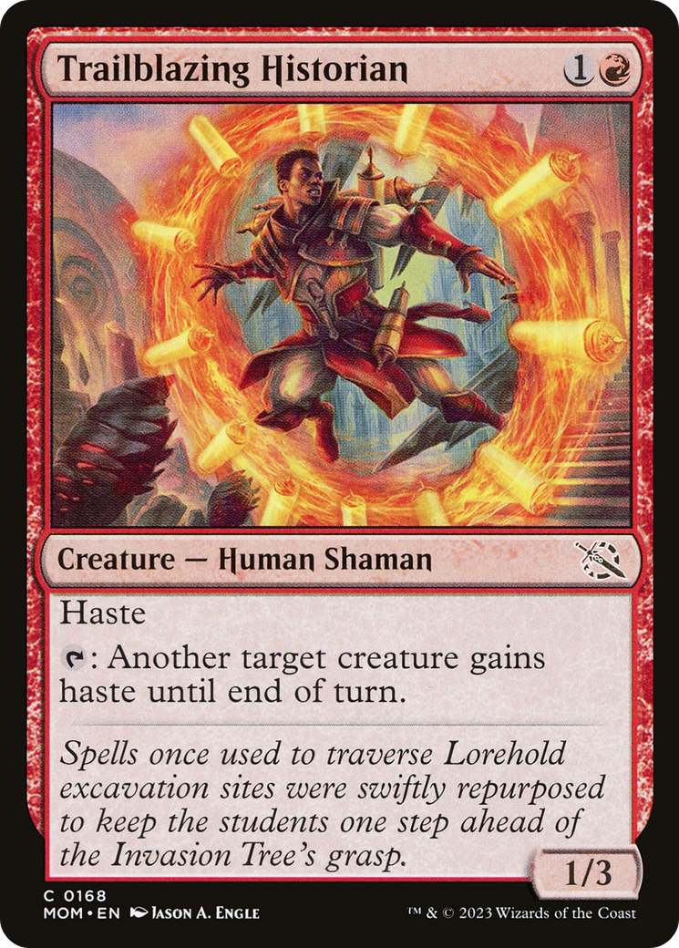 Trailblazing Historian (MOM-168) - March of the Machine Foil