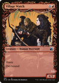 Village Watch (Showcase) (MID-297) - Innistrad: Midnight Hunt: (Showcase, Double Faced Transform) Foil