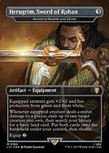 Herugrim, Sword of Rohan - Sword of Hearth and Home (Surge Foil) (LTC-384) - Tales of Middle-earth Commander / Herugrim, Sword of Rohan (Borderless) Foil