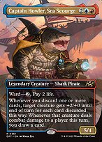 Captain Howler, Sea Scourge (Borderless) (DFT-361) - Aetherdrift Foil
