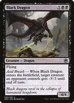 Black Dragon (AFR-090) - Adventures in the Forgotten Realms Foil