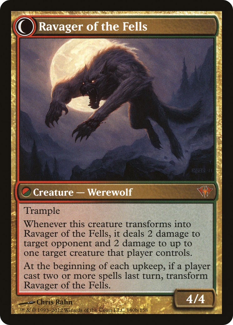Huntmaster of the Fells (DKA-140) - Dark Ascension: (Double Faced Transform) Foil