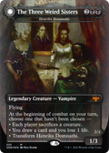 The Three Weird Sisters - Henrika Domnathi (VOW-335) - Innistrad: Crimson Vow: (Double Faced Transform) (Borderless) Foil