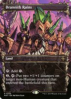 Drannith Ruins (Showcase) (MAT-100) - March of the Machine: The Aftermath: (Showcase) (Borderless) Foil