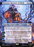 Tezzeret, Betrayer of Flesh (Borderless) (NEO-304) - Kamigawa: Neon Dynasty Foil