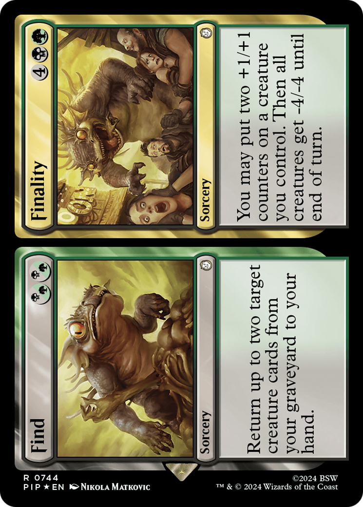 Find // Finality (Surge Foil) (PIP-744) - Fallout Foil