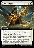 One Last Job (Extended Art) (OTJ-315) - Outlaws of Thunder Junction: (Extended Art, spree) Foil