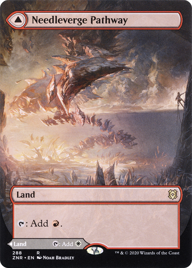 Needleverge Pathway (Borderless) (ZNR-288) - Zendikar Rising: (Showcase) (Borderless)