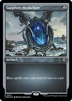 Sapphire Medallion (CMM-614) - Commander Masters Etched Foil