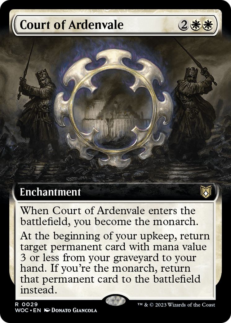 Court of Ardenvale (Extended Art) (WOC-029) - Wilds of Eldraine Commander: (Extended Art)