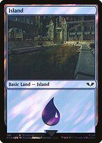 Island (307) (Surge Foil) (40K-307) - Warhammer 40,000 Commander Foil