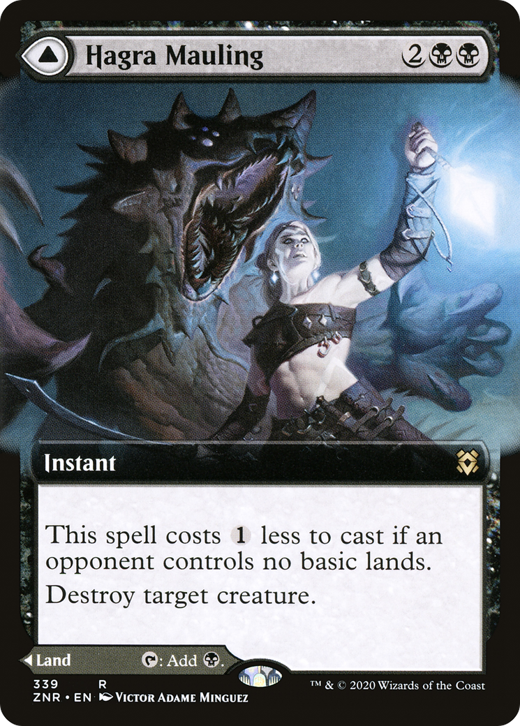 Hagra Mauling (Extended Art) (ZNR-339) - Zendikar Rising: (Extended Art) Foil