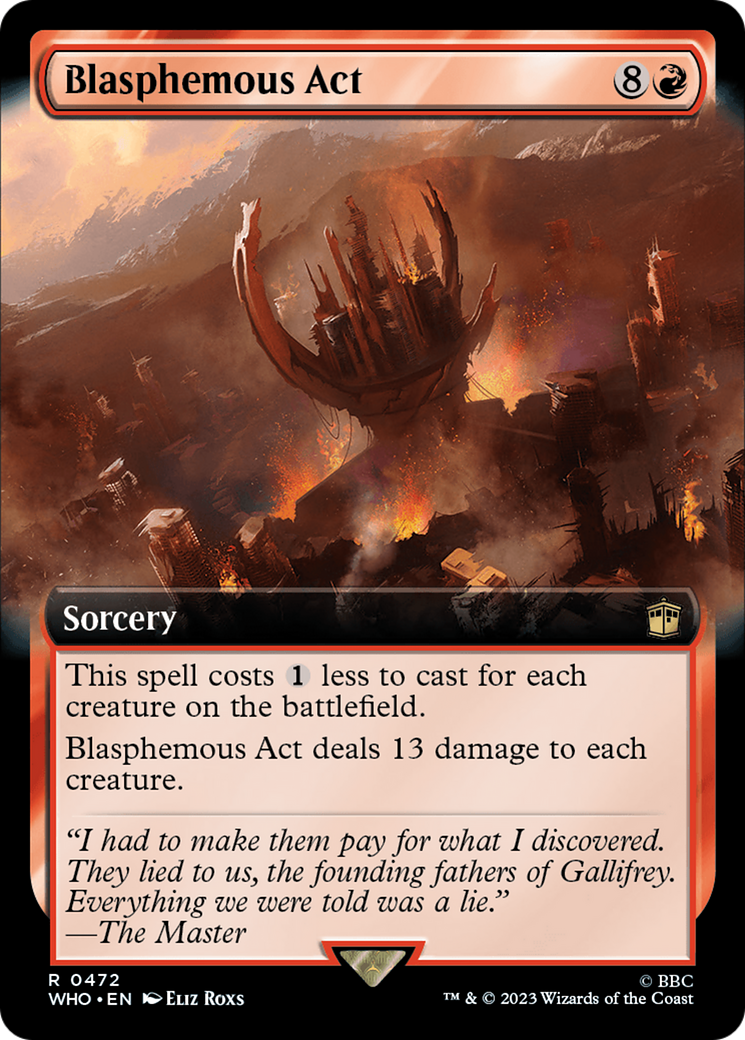Blasphemous Act (Extended Art) (WHO-472) - Doctor Who: (Extended Art) Foil