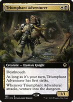 Triumphant Adventurer (Extended Art) (AFR-390) - Adventures in the Forgotten Realms: (Extended Art) Foil