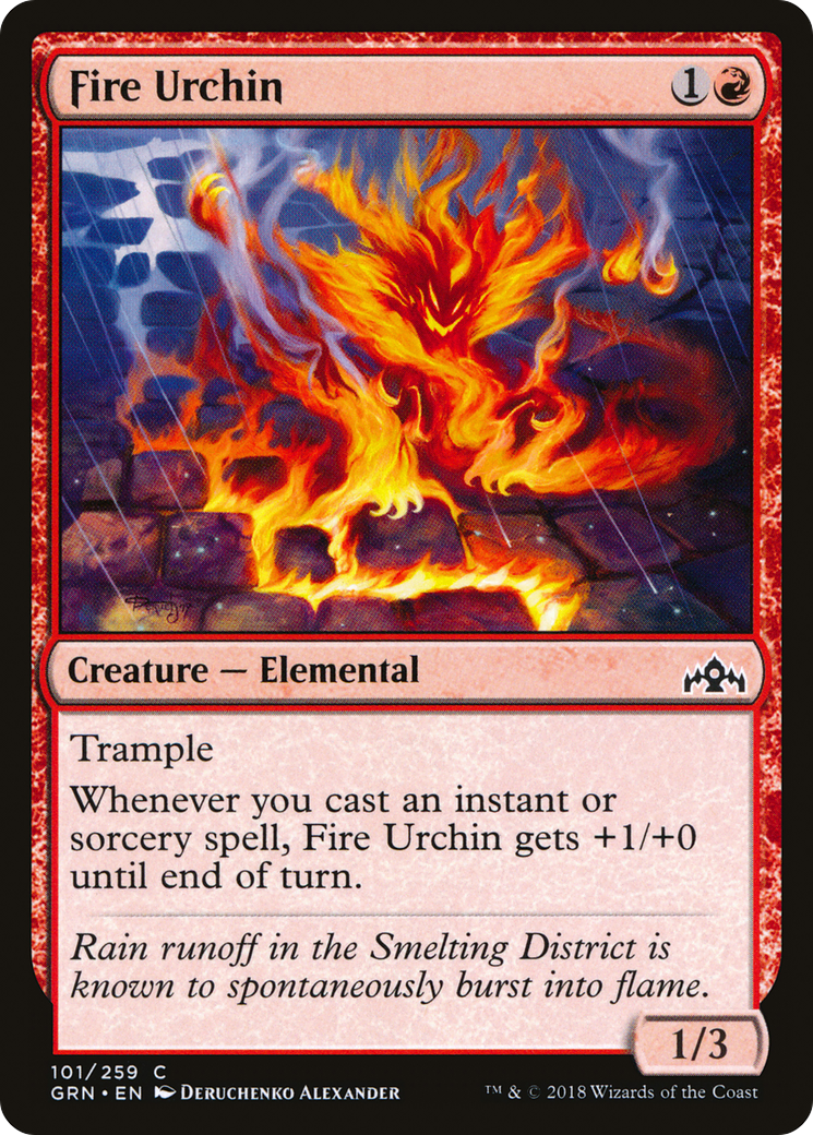 Fire Urchin (GRN-101) - Guilds of Ravnica Foil