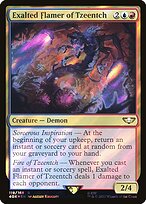 Exalted Flamer of Tzeentch (Surge Foil) (40K-119) - Warhammer 40,000 Commander Foil