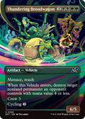 Thundering Broodwagon (Borderless) (DFT-328) - Aetherdrift Foil