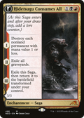 Hidetsugu Consumes All (Extended Art) (NEO-486) - Kamigawa: Neon Dynasty: (Extended Art, fandfc, enchantment) Foil