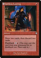 Faithless Looting (Retro Frame) (BRC-116) - The Brothers' War Commander: (tombstone)
