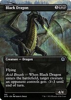 Black Dragon (Borderless) (AFR-291) - Adventures in the Forgotten Realms (Borderless)