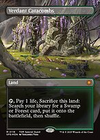 Verdant Catacombs (Borderless) (Dragonscale Foil) (SPG-118) - Special Guests Foil