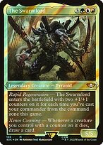 The Swarmlord (Display Commander) (Surge Foil) - Thick Stock (40K-180) - Warhammer 40,000 Commander Foil