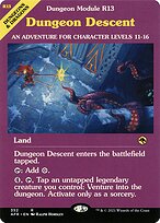 Dungeon Descent (Dungeon Module) (AFR-352) - Adventures in the Forgotten Realms: (Showcase) Foil
