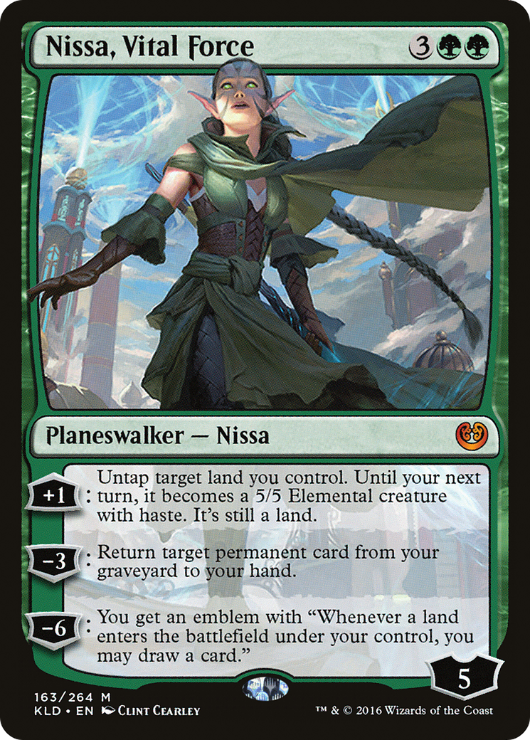 Nissa, Vital Force (KLD-163) - Kaladesh Foil