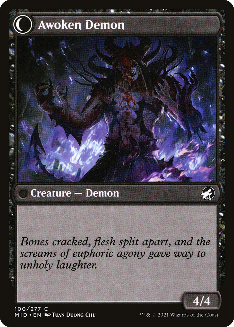 Ecstatic Awakener (MID-100) - Innistrad: Midnight Hunt: (Double Faced Transform) Foil