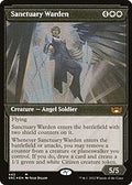 Sanctuary Warden (Showcase) (Foil Etched) (SNC-443) - Streets of New Capenna: (Showcase) Foil