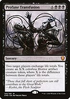 Profane Transfusion (CMR-145) - Commander Legends Foil