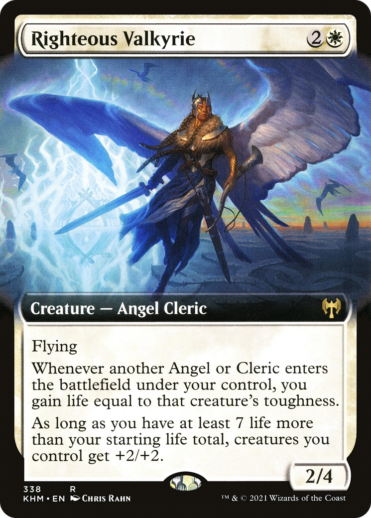 Righteous Valkyrie (Extended Art) (KHM-338) - Kaldheim: (Extended Art)