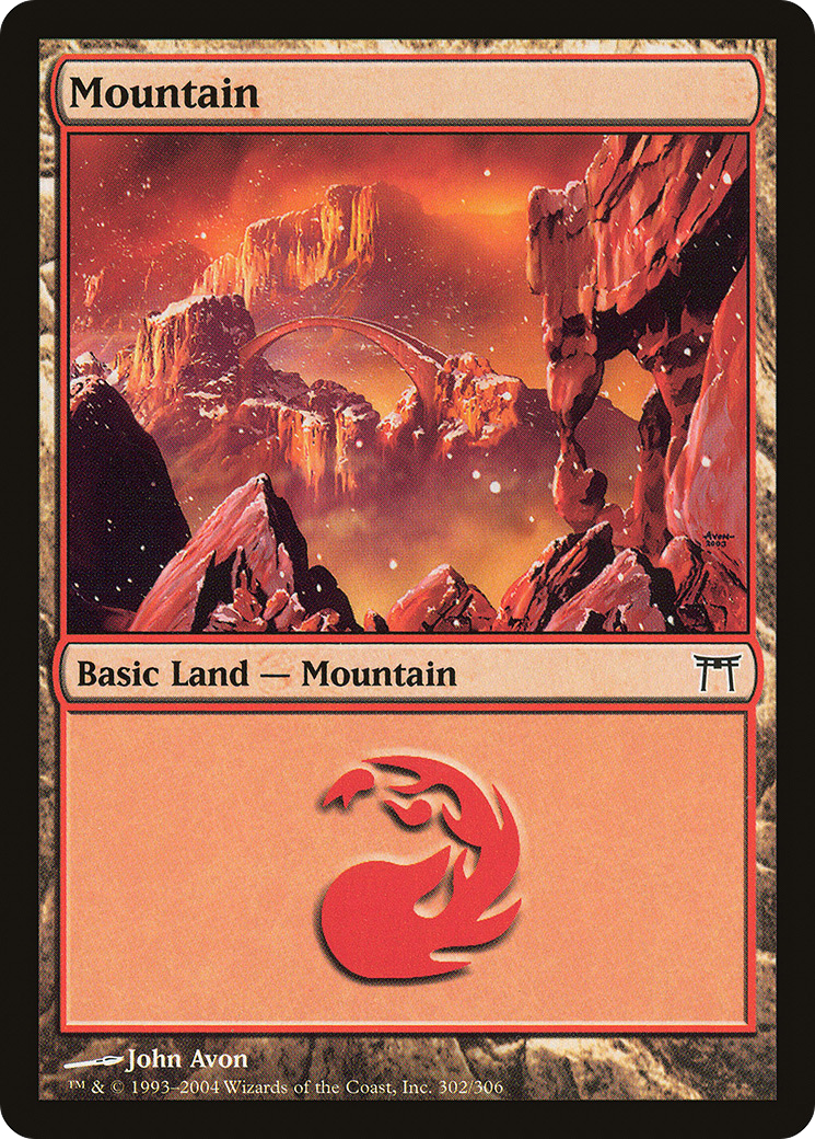 Mountain (302) (CHK-302) - Champions of Kamigawa